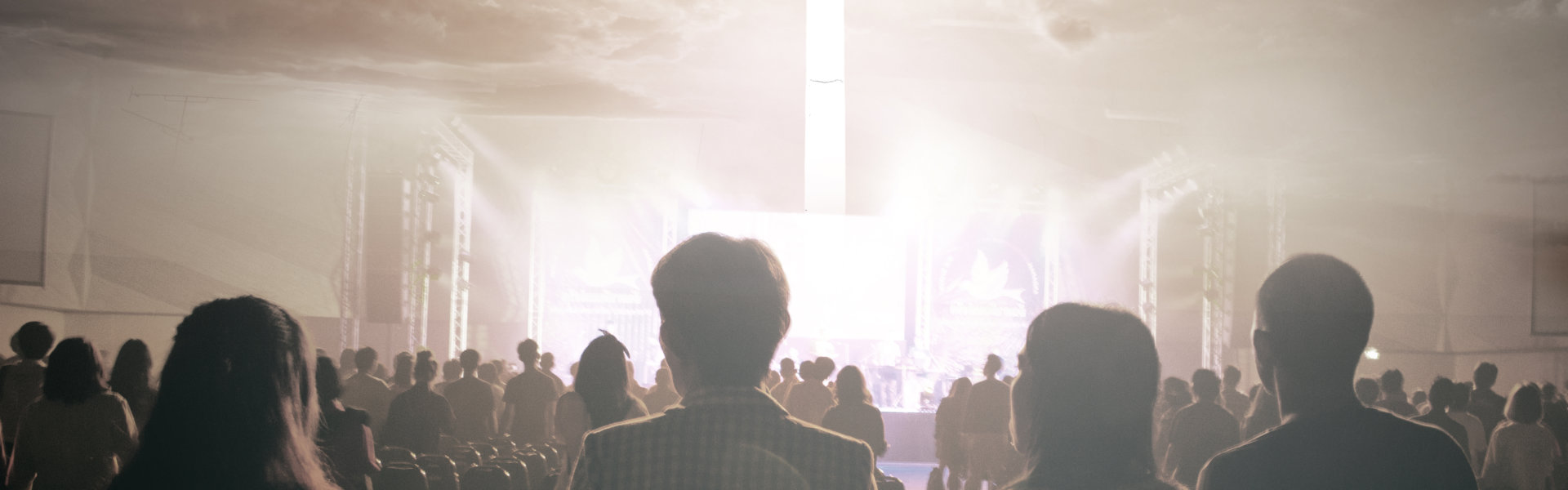 Christians prayed together in the church